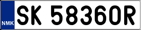 Truck License Plate